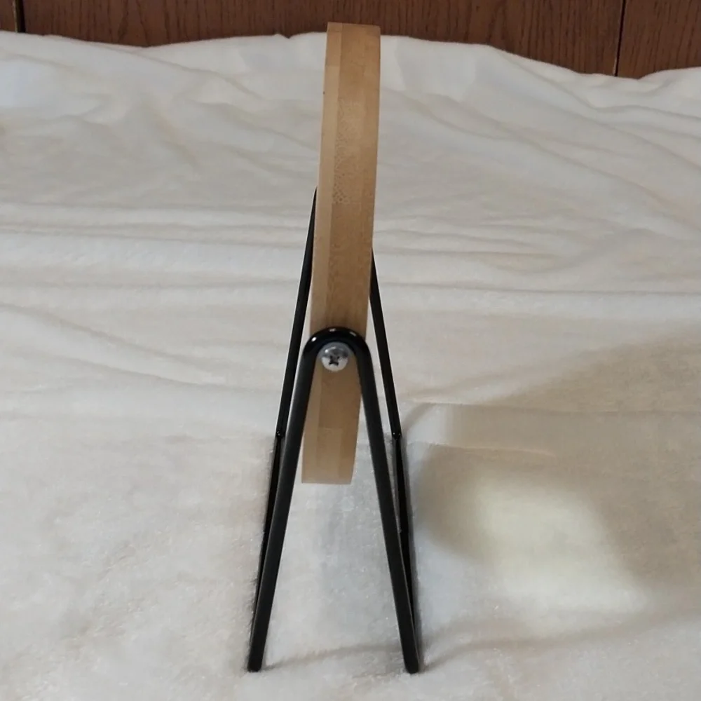 1X & 10X SWIVEL DESIGN BAMBOO BORDER VANITY MIRROR size 7